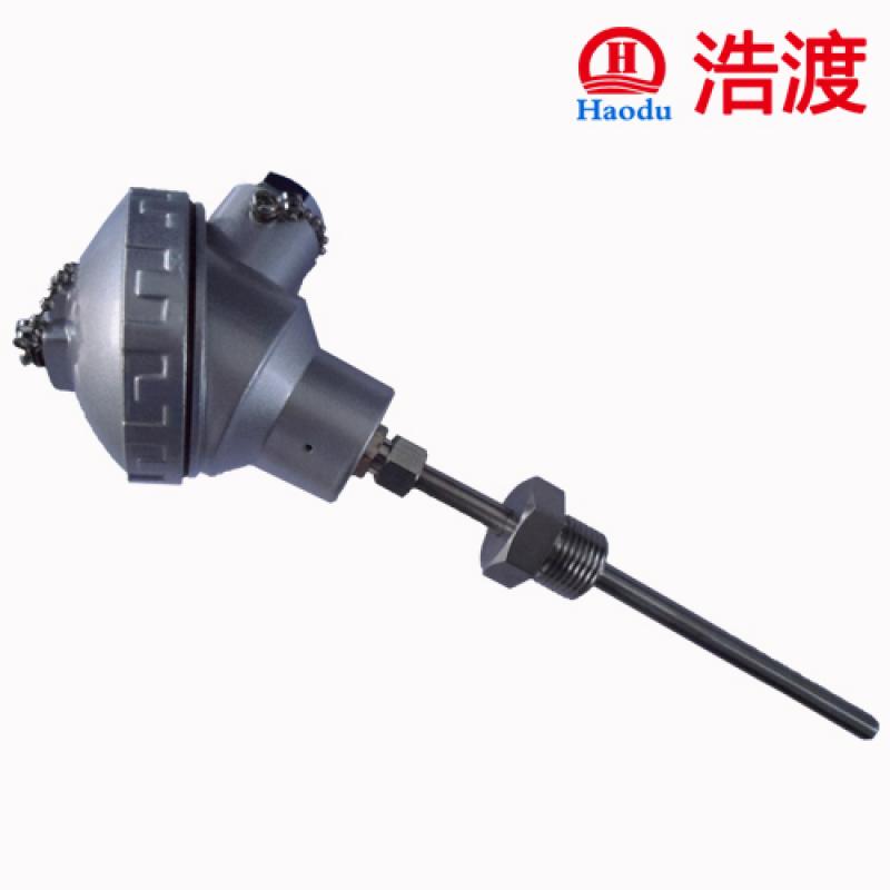 浩渡科技 铠装式PT100/PT100温度传感器 4-20ma/0-10v/0-5v输出铂电阻